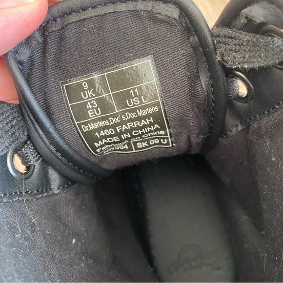 Dr Martens Black Chunky Glitter 1460 Farrah Lace Up Boots Women’s 11, EU 43 - Picture 11 of 13